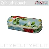 Cath Kidston キャスキッドソン　化粧ポーチ（鏡付き）　ローズブルー ck-muc-rose-bl
