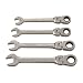 Crescent FRP4 4 Piece 3/8-Inch to 9/16-Inch 72 Tooth Ratcheting Pivot Head Combination Wrench Set