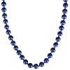 14k Yellow Gold 8mm Lapis Lazuli Bead Necklace, 17"