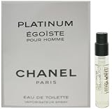 Platinum Egoiste by Chanel for Men 0.05 oz Eau de Toilette Sampler Vial Spray