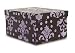 VIDEO/DVD Storage Flock Damask- Plum
