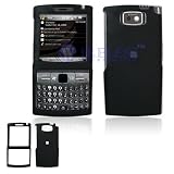 Samsung i907 Epix Cell Phone Black Rubber Feel Protective Case Faceplate Cover