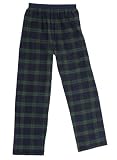 Blackwatch Tartan flannel tie cord waist unisex casual pants all cotton 8 sizes available