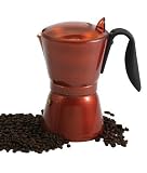 Copper Tone Aluminum Stovetop Espresso Maker