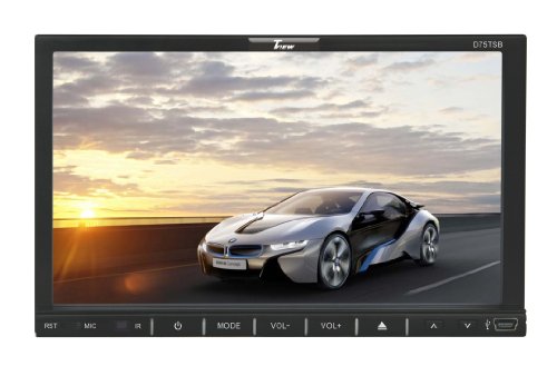 Tview D75TSB 7-Inch Double Din Motorized Touch Screen with Built-In Bluetooth, USB and SD