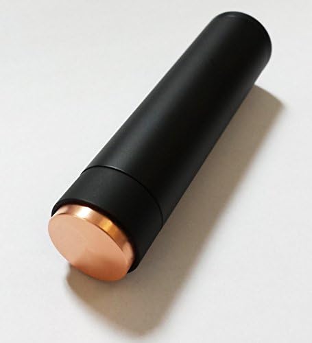 Black Manhattan Clone Mechanical Mod with Magnetized Firing Button and Copper Contacts for 18650 Batteries (NO LOGO)