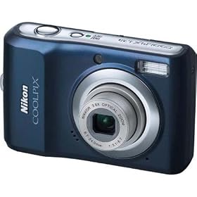 Nikon Coolpix L20 10MP Digital Camera with 3.6 Optical Zoom and 3 inch LCD (Navy Blue)