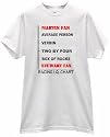 MARK MARTIN FAN PRIDE IQ CHART STEWART FANS AT THE BOTTOM T SHIRT jersey