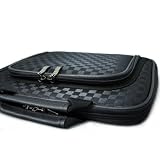 MSI Wind U100-432US 10-Inch Netbook Premium Memory Foam Pouch Case with Front Pocket - Check style