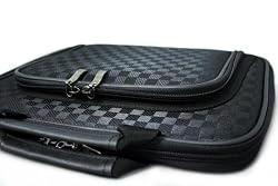 MSI Wind U100-432US 10-Inch Netbook Premium Memory Foam Pouch Case with Front Pocket - Check style