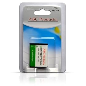 ABC Products� remplacement Li-ion Batterie Pile BP-70A BP70A pour Samsung Digimax AQ100, ES65, ES67, ES70, ES71, ES73, ES74, ES75, ES78, ES80, ES81, MV800, PL20, PL80, PL81, PL90, PL100, PL101, PL120, PL170, PL200, PL201, SL50, SL600, SL605, SL630, ST30, ST60, ST61, ST65, ST67, ST70, ST71, ST80, ST90, ST91, ST93, ST95, ST96, ST100, ST700, ST6500, TL105, TL110, TL205, WP10 appareil photo num�rique etc