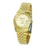Charles Hubert Paris - Mens Premium 14kt Gold-plated Traditional Watch w Date and Champagne Color... by Charles-Hubert, Paris