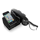 !!! OFFERTA !!! LEICKE Multi-Dockingstation per Apple iPhone 4S con cornetta Telefonica retro - Con 4 porte USB extra con funzione di multiricarica per altri dispositivi quali: Telefoni Smartphone, iPad, iPhone, Galaxy Tab, i9300 Galaxy Note N7000 Galaxy Note II N7100, natigatori Satellitari, iPod e altri MP3 player e altro ancoradi Leicke