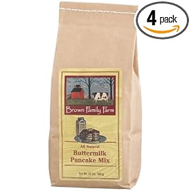 Brown Family Farm All Natural Buttermilk Pancake Mix, 24-Ounce Bags (Pack of 4)