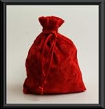 Produkt-Bild: 10 Stoffbeutel CHENILLE rot 12 x 16 cm - Beutel aus Chenille Chenillebeutel Stoff Stoffbeutel Stoffs&auml;ckchen Geschenkbeutel Verpackungsbeutel Geschenkverpackung Schmuckverpackung Schmuckbeutel Stoffs&auml;ckchen Stofft&auml;schchen Schmucketui Etui