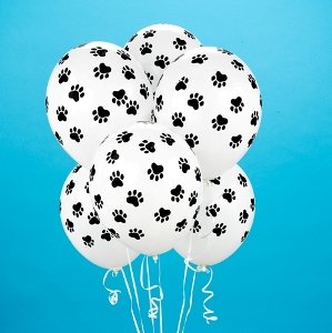 Paw Print Balloons