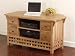 Zenda Solid Oak Corner TV / DVD / VCR Cabinet