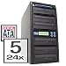 Produplicator 5 Target 24X SATA DVD Duplicator Burner Drive Copier Duplication Tower Replication Recorder + Free Nero Multimedia Suite CD/DVD Burner Software ($20 Value)