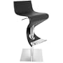 LumiSource Viva Hydraulic Barstool, Black