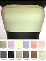 Cotton/Lycra Strapless Bandeau Crop Tube Top (Click for 12 Colors). Available sizes S, M, L, XL