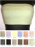 Cotton/Lycra Strapless Bandeau Crop Tube Top (Click for more Colors). Available sizes S, M, L, XL