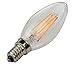 Mooncolour 4W LED Filament Candelabra Bulb,40-watt Equivalent,Warm White 2700K,Use in Chandeliers,Wall Sconces,and Pendant Lighting,4 Pack