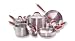 NapaStyle Stainless Steel with Copper Bottom 10-Piece Set with Silicone Handle (71063)