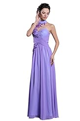 A-line Keyhole Pleated Applique Beaded Floor Length Halter Evening Dress/Homecoming Dress/Prom Dress/Wedding Party Dress 