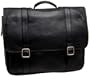 Latico Heritage Laptop Merger Briefcase,Black,one size