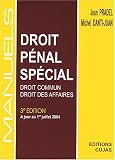Revue Cujas  / Droit pénal spécial : Droit commun-Droit des affaires