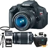 Canon EOS Digital Rebel T3i 18MP SLR Camera 18-55mm & 75-300mm Super Bundle!