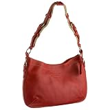 Prada Women's Pebbled Leather Hobo, Red