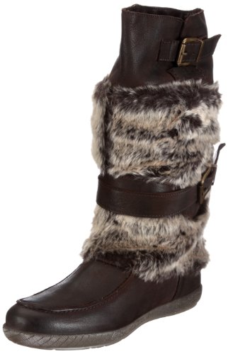 Bugatti Ines Nappa/Textil TF J142516, Damen, Stiefel, Braun (dunkelbraun 610), EU 39