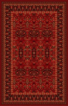 Home Dynamix Monaco Traditional Area Rug 8'x11' Red, 100% Wool