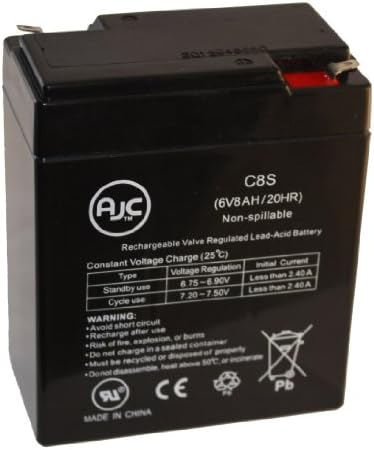 Dual Lite 12-XL-36 6V 8Ah Emergency Light Battery - This is an AJC Brand™ Replacement