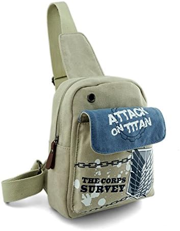 Lins Anime Messenger Bag Shoulder Bag School Bag Backpack New Design (Attack on Titan)