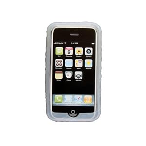 iPhone 3G Wave Silicone Skin with Belt Clip and Armband - Clear