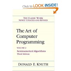 Art of Computer Programming, Volume 2: Seminumerical Algorithms (3rd Edition)