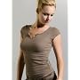 Unplugged Label Jersey Slit Front Top Shirt