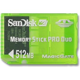 SanDisk製メモリースティックPROデュオ512MB<GREEN>