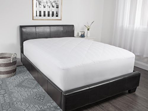 Laura Ashley Cotton Dobby Mattress Pad, 300 Thread Count, Full