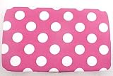 Pink / White Polka Dot Hard Frame Wallet ID Holder