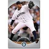 Felix Hernandez Seattle Mariners 22X34 Mlb 4887 Poster Print, 22x34