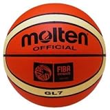 Molten GL7 Official FIBA Olympic Leather Indoor 29.5 Basketball