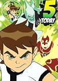 Ben 10 '5 Today' Birthday Card & Badge (New 2008 Design)