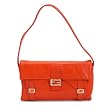 Fendi Orange Leather Shoulder Bag
