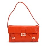 Fendi Orange Leather Shoulder Bag
