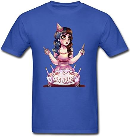 Men's Cool Pattern Cry Baby Melanie Martinez Cotton T Shirt T-Shirt Pink Large