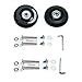YongXuan Mute Wear-Resistant Luggage Suitcase Replacement Wheels Kit (60mm Ã— 18mm)