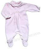 Velour Baby Girl Footie
